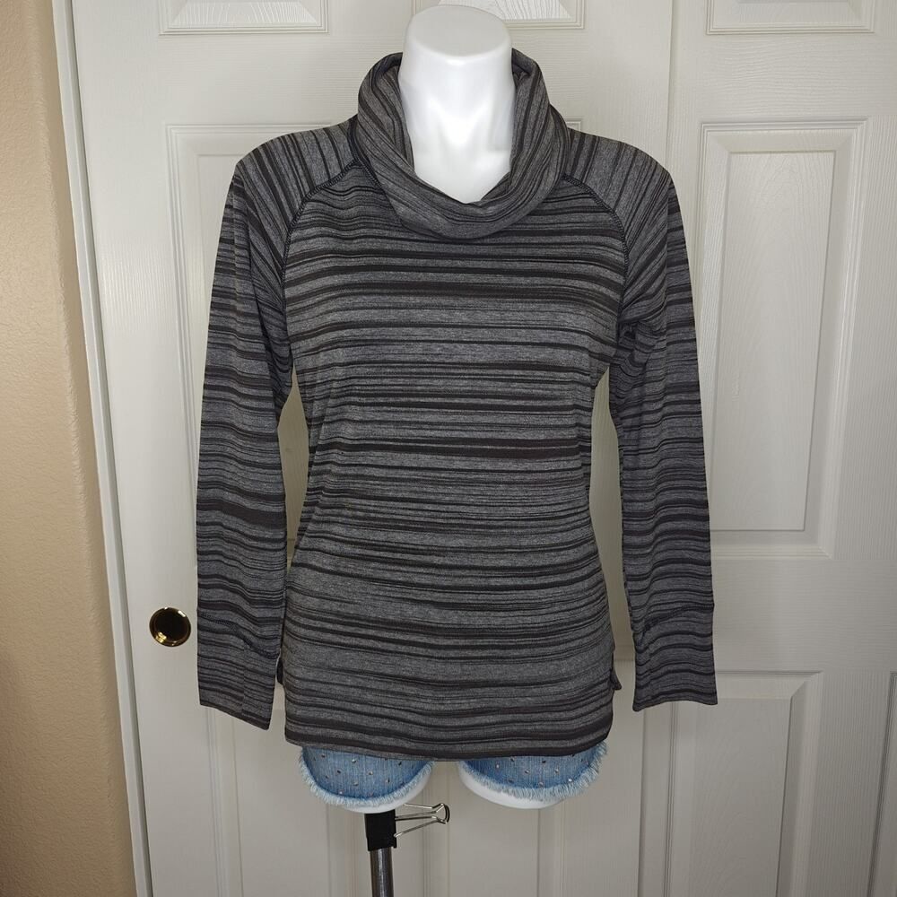 Kuhl Piper striped cowl neck long sleeve top sz M